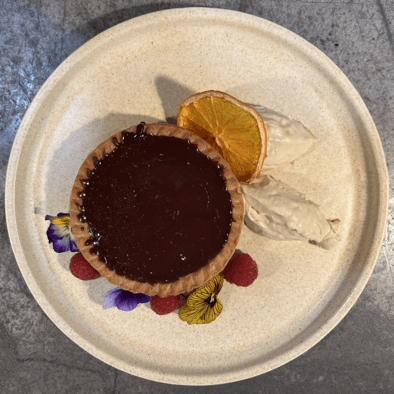 Dark Chocolate + Orange Tart